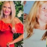 before and after red dress
